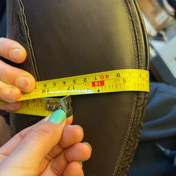 Kingsley ladies 39 brown leather dress boots tooling - Picture 6 of 8